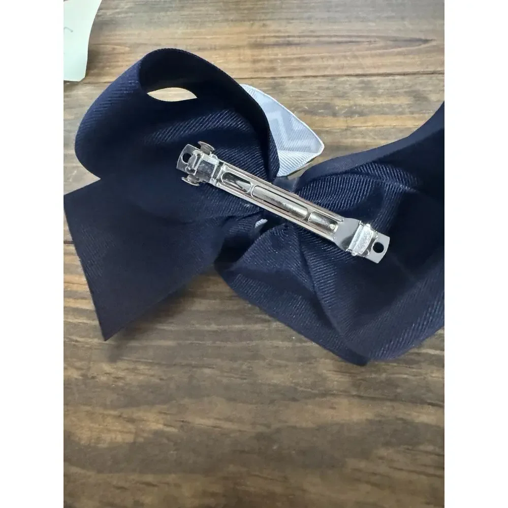 Matilda Jane Hair bows Yellow And White, Navy And White
